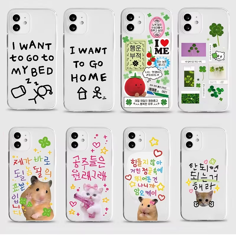 Phone Accessories To Sell - Funda Transparente Coreana con Trébol de