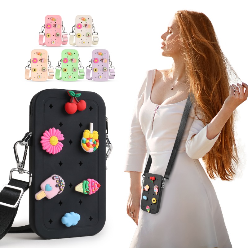 Waterproof Phone Bag - Bolso Bandolera Multifuncional de Silicona, Impermeable,