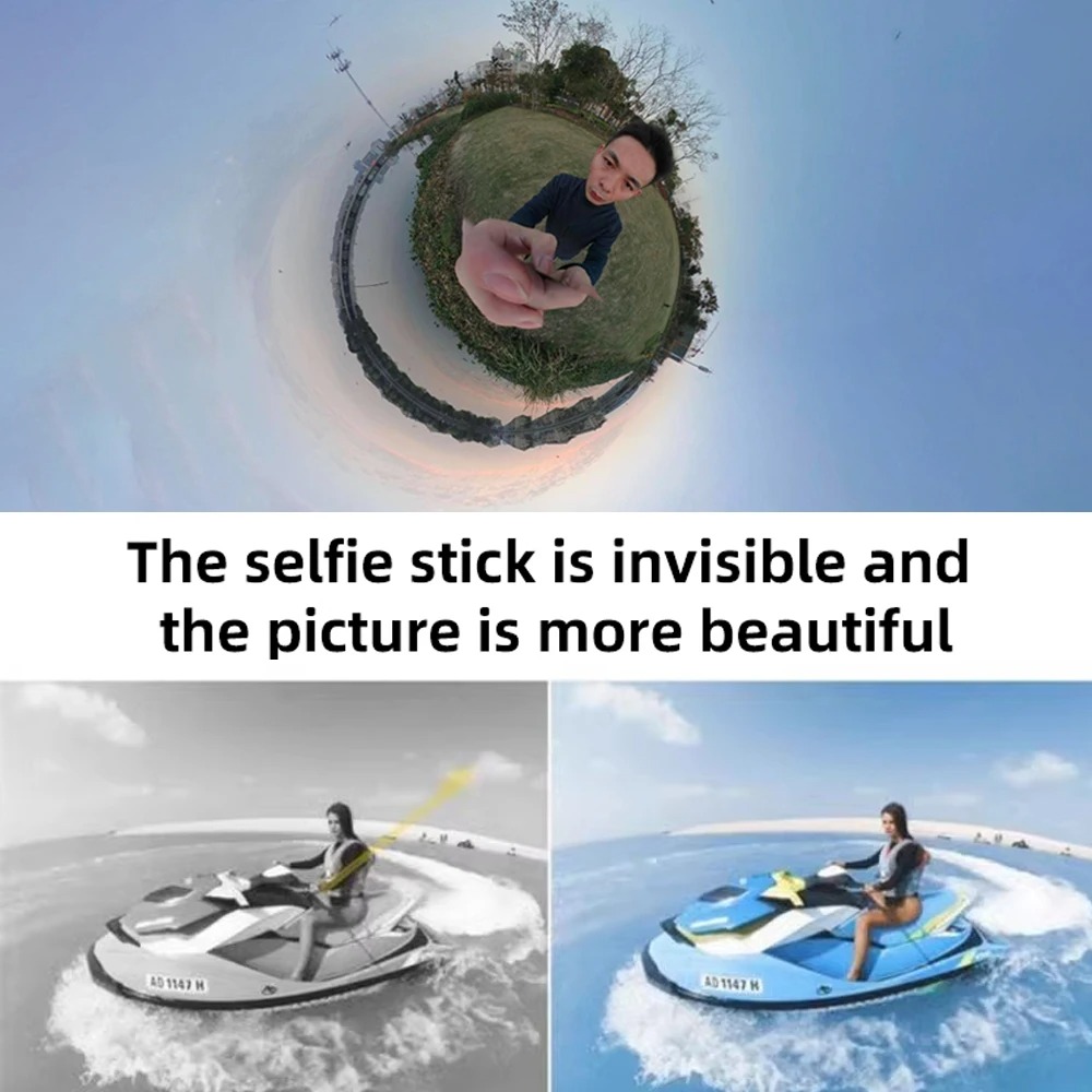 Monopié escalable de fibra de  - Selfie Stick Tripod reseña y precio