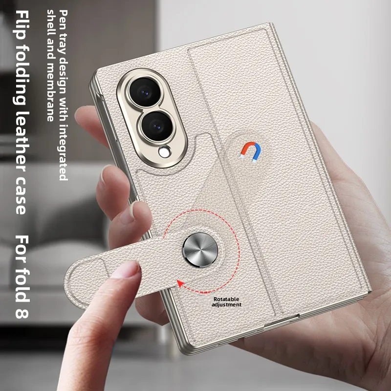 Funda de Cuero de Lujo con Ran - Tempered Glass Screen reseña y precio