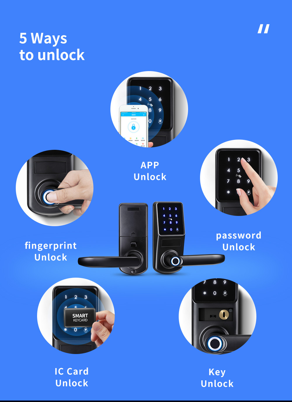 Cerradura electrónica plateada - Phone Accessories App reseña y precio