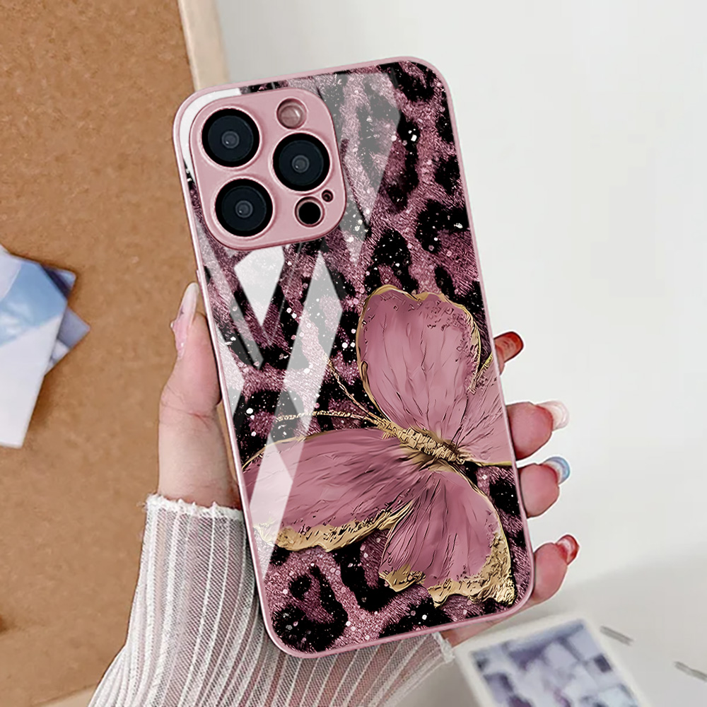 Funda de teléfono con estampad - Tempered Glass Screen reseña y precio
