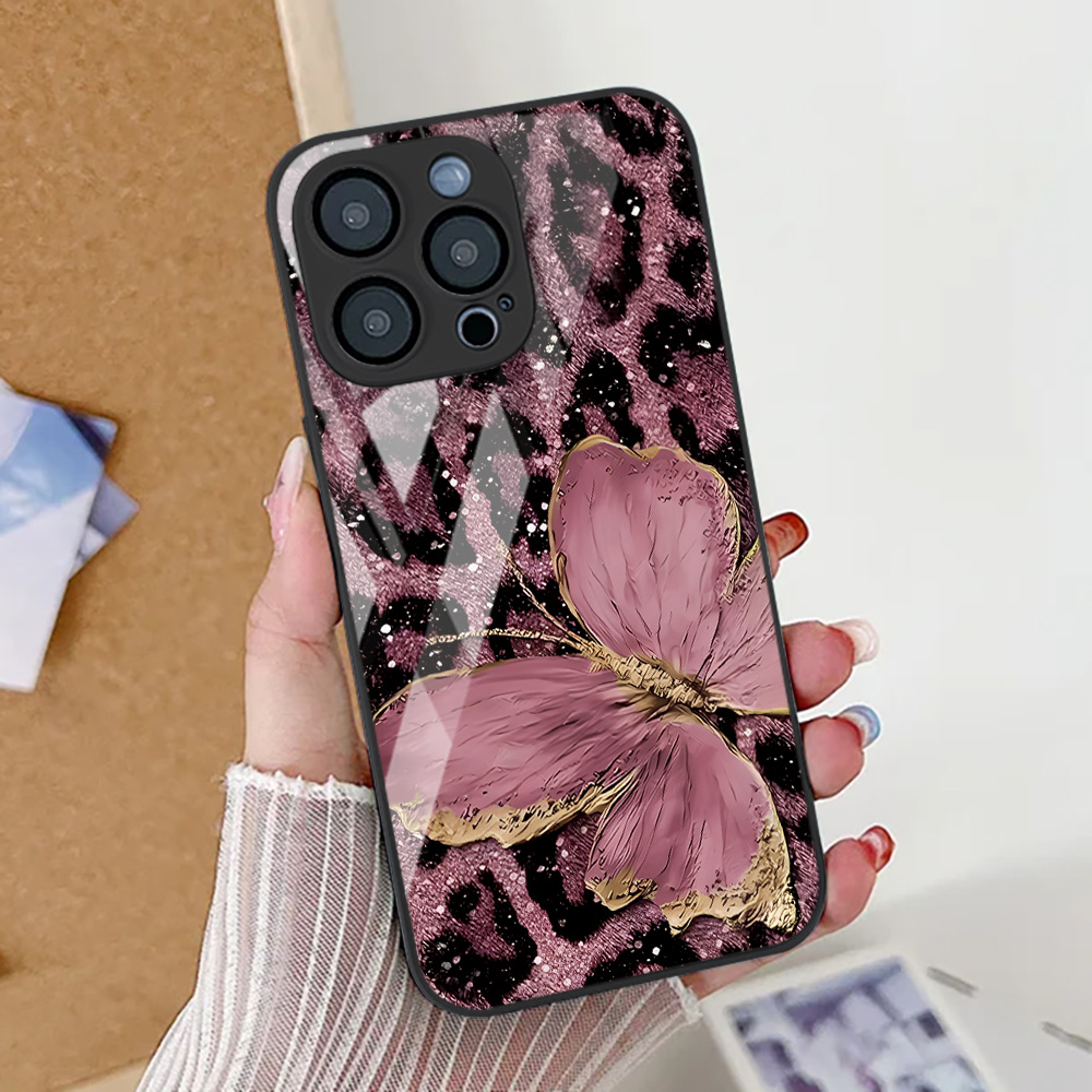 Funda de teléfono con estampad - Tempered Glass Screen reseña y precio
