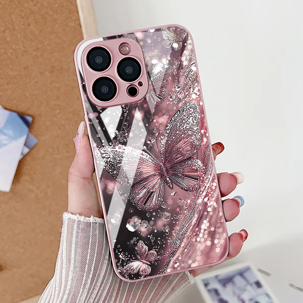 Funda de teléfono con estampad - Tempered Glass Screen reseña y precio