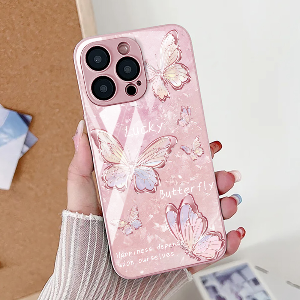 Funda de teléfono con estampad - Tempered Glass Screen reseña y precio